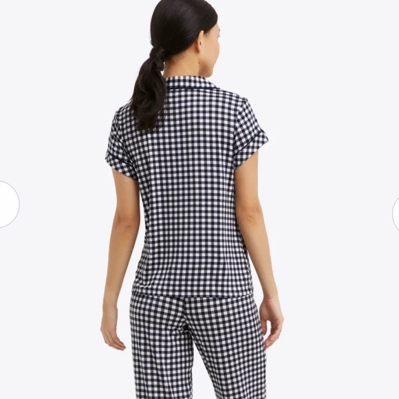 Draper James Pajama Top in Gingham - Picture 6 of 16